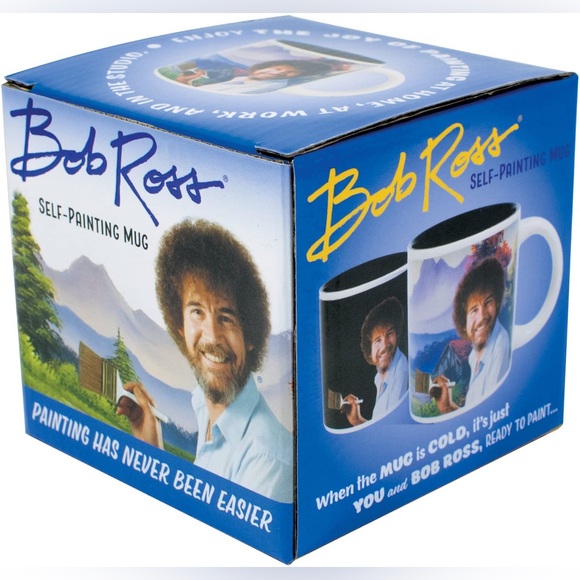 The Unemployed Philosophers Guild Bob Ross Heat Changing Ceramic Coffee Tea Mug - Picture 5 of 16